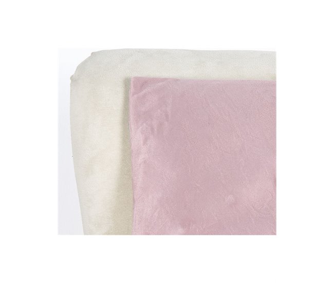 Conforama Cojin Presume De Casa Vivienne 53*33*8 Rosa/plata Poliester