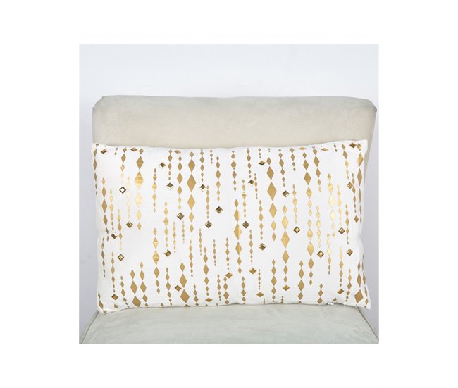 Conforama Cojin Presume De Casa Yvette 53*33*8 Beige/dorado Poliester