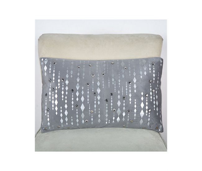 Conforama Cojin Presume De Casa Yvette 53*33*8 Gris Poliester