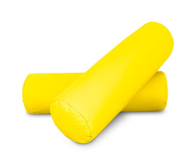 Conforama Cojin rodillo 50x15 Amarillo PACK 2 UNIDADES 50x15 HAPPERS