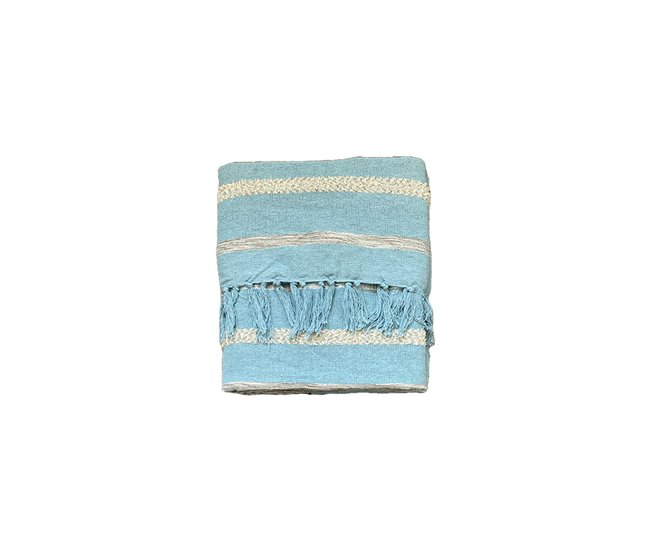 Conforama Colcha foulard artisan M/Mojave Azul 130x170cm