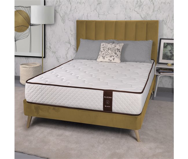 Conforama Colchón 80 X 180 Cm Allegra Colchón Muelles Ensacados Viscoelástico Reversible Transpirable Adaptable Ergonomía Y Confort Firmeza Alta Altura 28 Cm