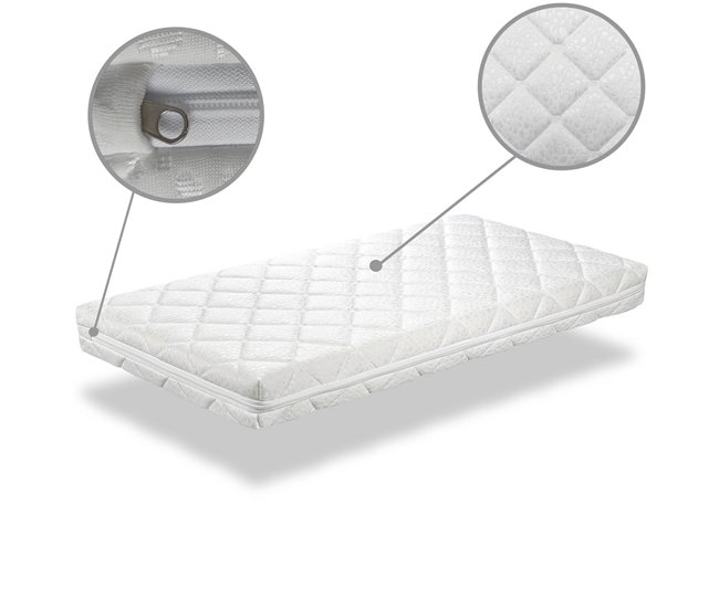 Conforama Colchón Bebe CUNA 60X120 BABY STAR Altura 11 CM Núcleo De Espuma Perforado