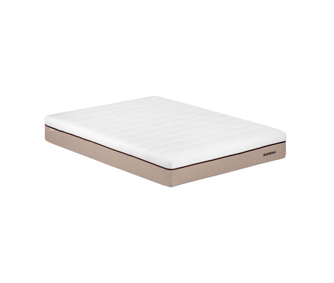 Conforama Colchón BUDWING BioHybrid (90x190 cm - Espuma viscoelástica látex y muelles ensacados)