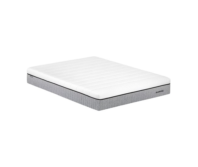 Conforama Colchón BUDWING Ergopressure (90x190 cm - Espuma Viscoelástica Perfilada y Alta Densidad con Zonificación)