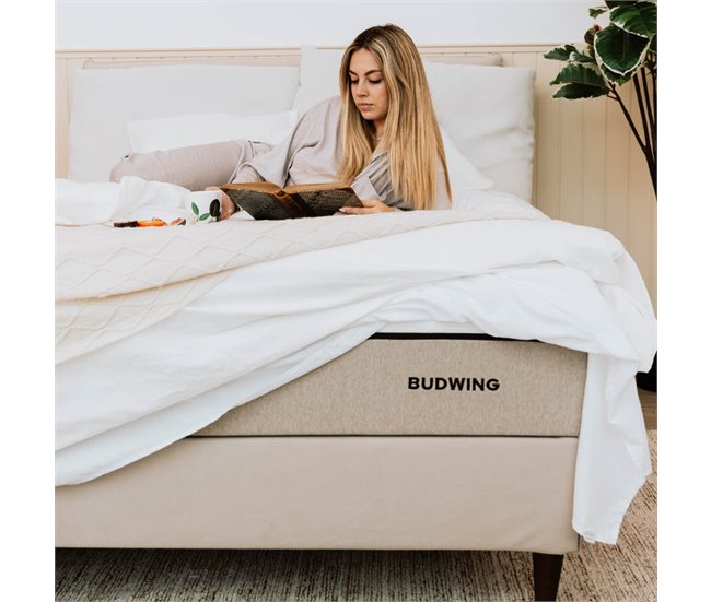 Conforama Colchón BUDWING Hybrid Sense (90x190 Cm - Tratamiento Antibacterias Memory Foam Y Muelles Ensacados)