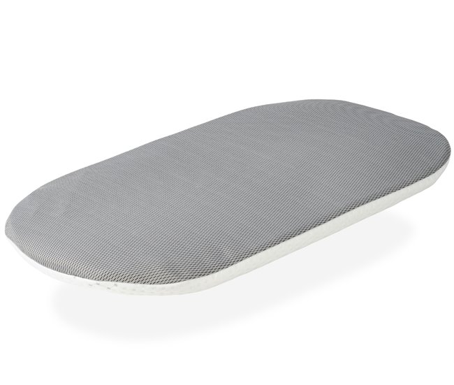 Conforama Colchon Capazo Bebe 72x33 - 3 CM 2 En 1 - Colchon Para Carricoche Capazo Cuna Desenfundable + Protector. Núcleo De Espuma Perforada. Transpirable