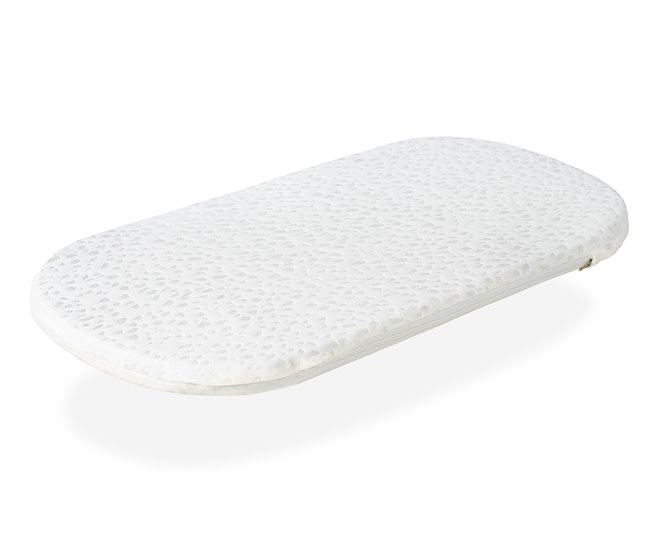 Conforama Colchon Capazo bebe 72x33 - 3 CM 2 en 1 - Colchon para Carricoche Capazo Cuna Desenfundable + protector. Núcleo de espuma perforada. Transpirable