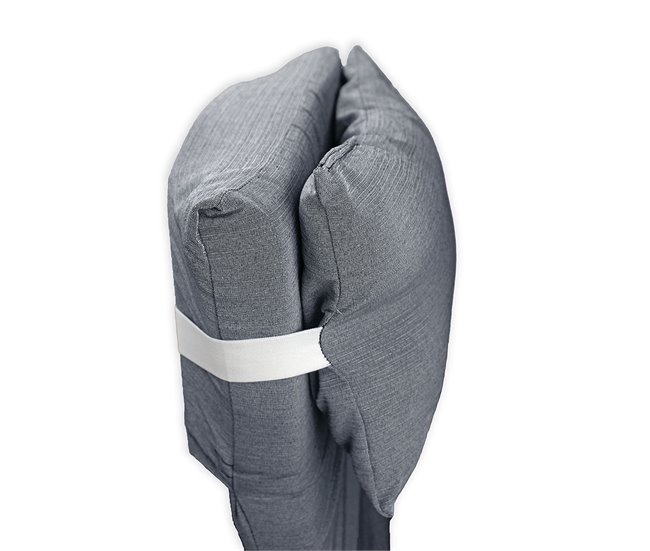 Conforama Colchón Para Tumbona Con Cojín 180x60x6 Cm Gris Oscuro Acomoda Textil