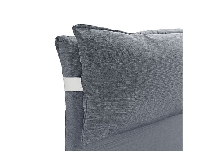 Conforama Colchón Para Tumbona Con Cojín 180x60x6 Cm Gris Oscuro Acomoda Textil