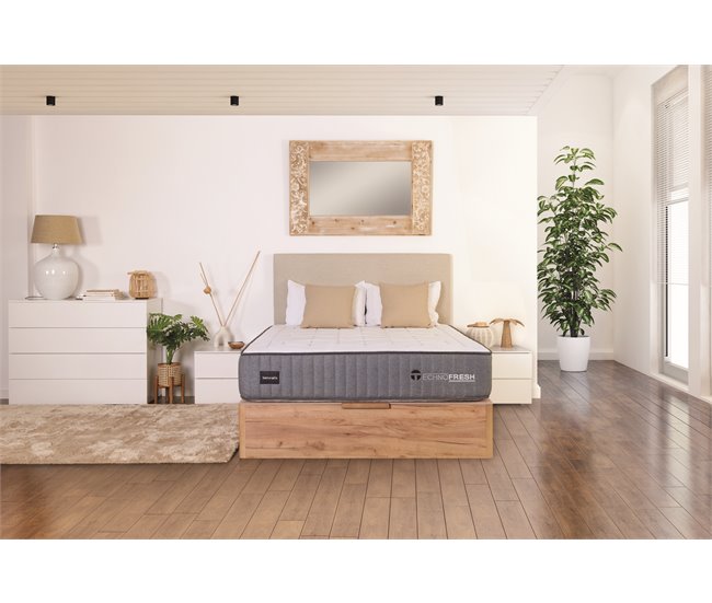 Conforama Colchón TECNOFRESH Y9. Muelle 5 Zonas + Gel Visco 135x190cm