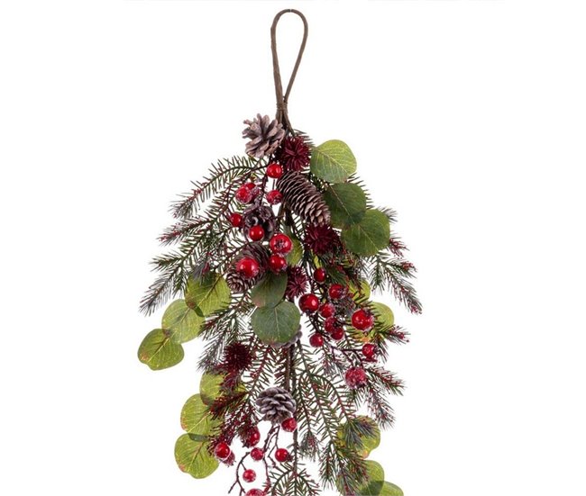Conforama Colgador Para Puertas Navidad Multicolor Plástico Foam 70 Cm