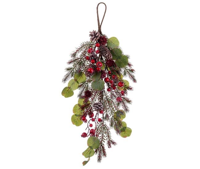 Conforama Colgador para Puertas Navidad Multicolor Plástico Foam 70 cm