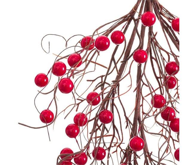 Conforama Colgador Para Puertas Navidad Rojo Plástico 50 Cm