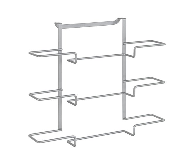 Conforama Colgador Triple Rollo Serie GALILEO De Metaltex. Acabado Polytherm® Color Plateado