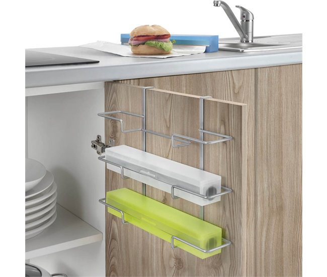 Conforama Colgador Triple Rollo Serie GALILEO De Metaltex. Acabado Polytherm® Color Plateado