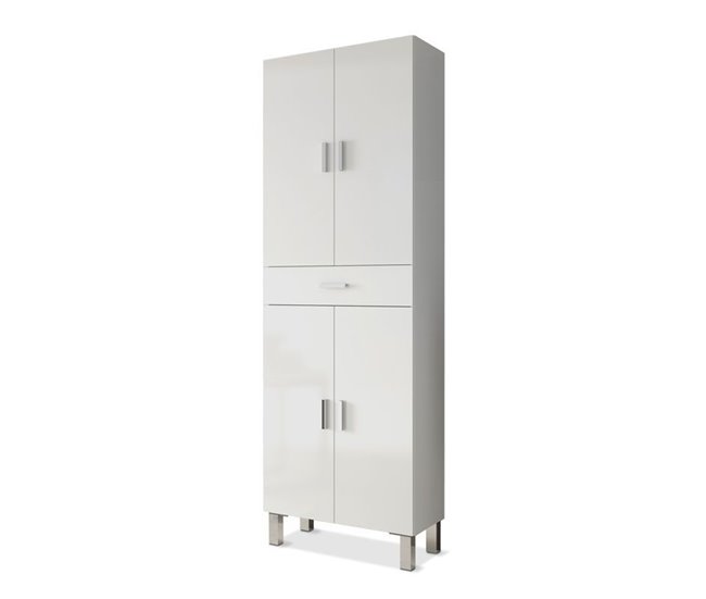 Conforama Columna de baño Aruba Blanco brillo 60 x 182 x 29 cm