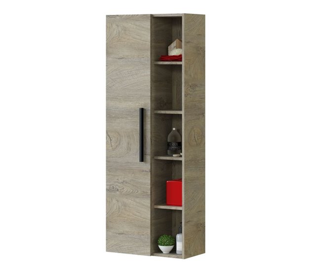 Conforama Columna de baño Athena Roble Alaska 51 x 135 x 25 cm