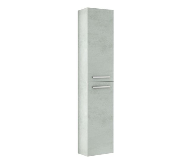 Conforama Columna de baño cemento Athena 2 puertas Cemento 30 x 150 x 25 cm