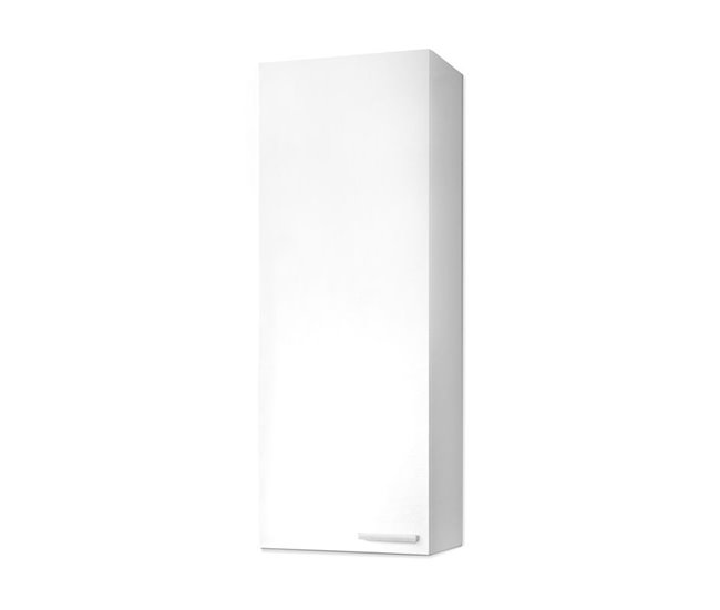 Conforama Columna de baño Koncept 1 puerta Blanco Brillo 30 x 85 x 25 cm