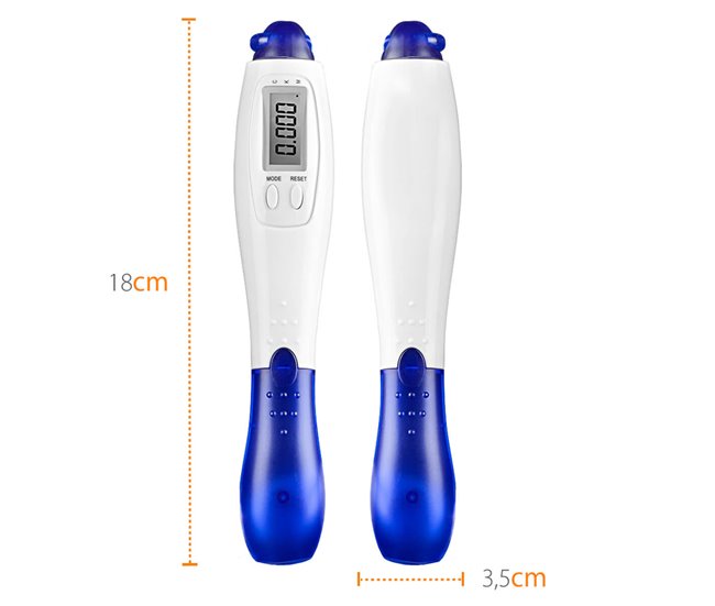 Conforama Comba De Saltar Digital LCD Registro Actividad 2.7M Ajustable Fitness Gridinlux