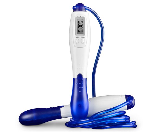 Conforama Comba de saltar Digital LCD Registro Actividad 2.7M ajustable Fitness Gridinlux