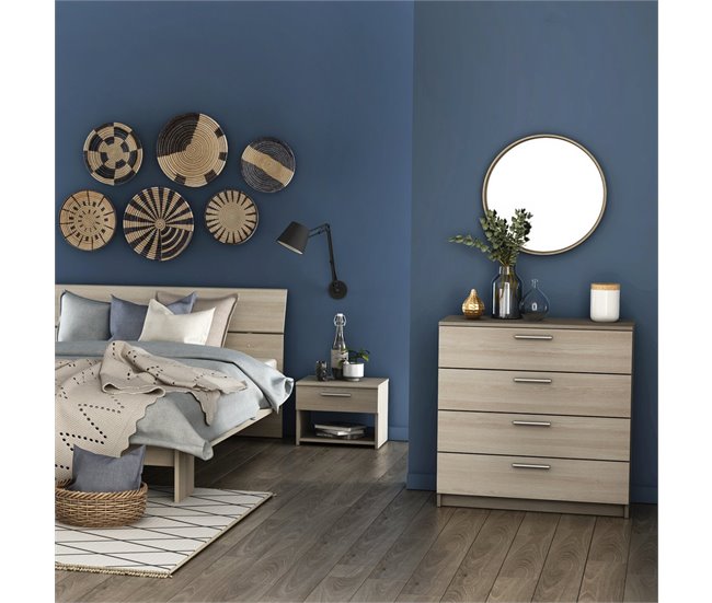 Conforama Cómoda 4 Cajones L79 6 Cm Decoración Madera Clara - Costoso