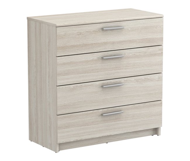 Conforama Cómoda 4 Cajones L79 6 Cm Decoración Madera Clara - Costoso