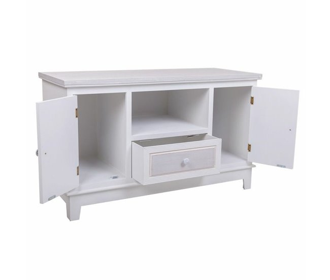 Conforama Cómoda Alexandra House Living Blanco Madera MDF 42 X 60 X 100 Cm