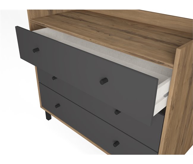 Conforama Cómoda Con 3 Cajones Fabricada En Melamina MALTA