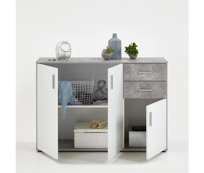 Conforama Cómoda De Almacenaje Con 3 Puertas Y 2 Cajones - Albi