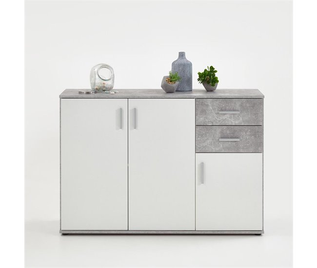 Conforama Cómoda De Almacenaje Con 3 Puertas Y 2 Cajones - Albi