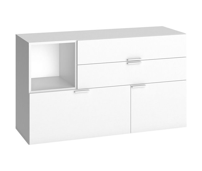 Conforama Cómoda diseño 3 cajones y 1 puerta 120 cm - 4YOU