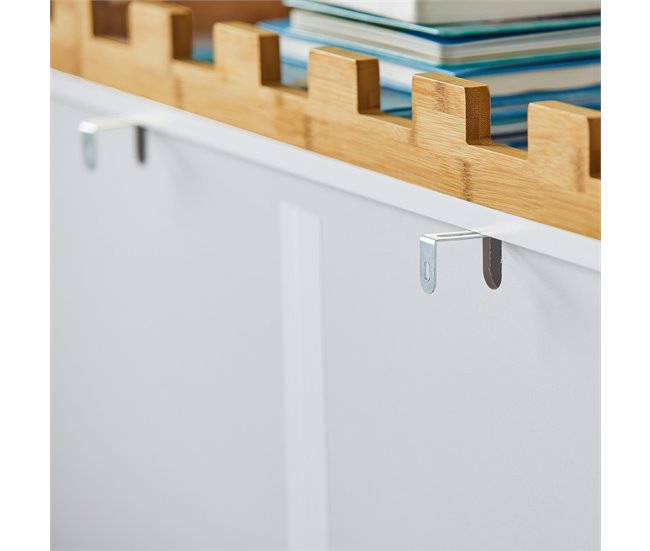 Conforama Cómoda Para Niños Estantería Para Libros Juguetes Armario Auxiliar Para Niño Diseño De Candado 86 X 30 X 87 Cm KMB44-W SoBuy