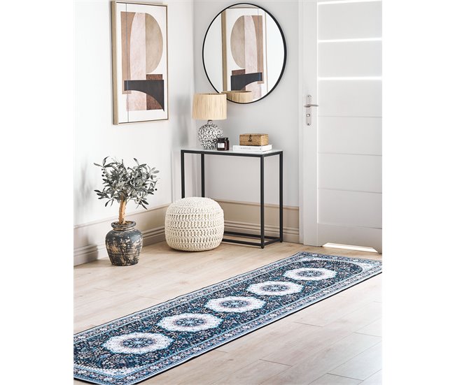 Conforama Alfombra 80 X 300 Cm Azul GEDIZ
