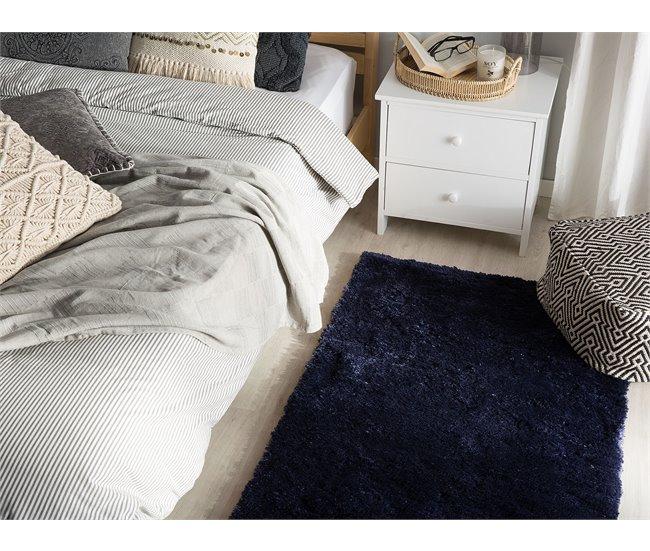 Conforama Alfombra Azul Oscuro 80 X 150 Cm EVREN