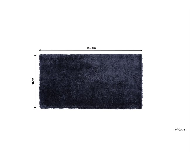 Conforama Alfombra Azul Oscuro 80 X 150 Cm EVREN