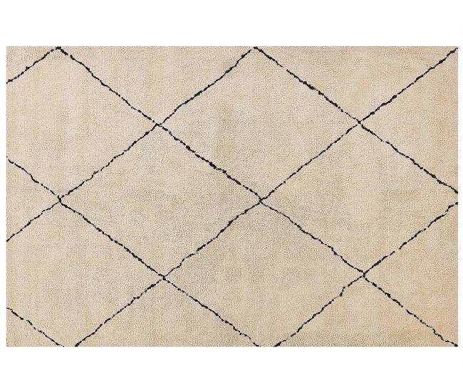Conforama Alfombra beige/negro 200 x 300 cm MUTKI