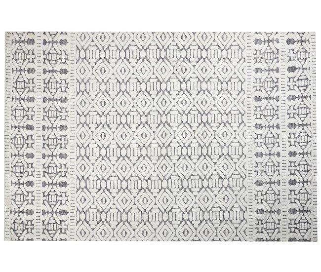 Conforama Alfombra blanca y gris 200 x 300 cm SIBI