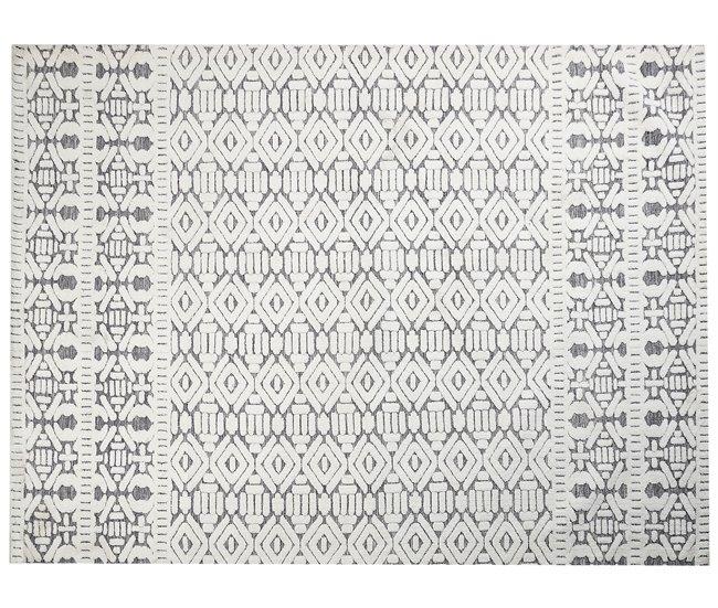 Conforama Alfombra blanca y gris 300 x 400 cm SIBI