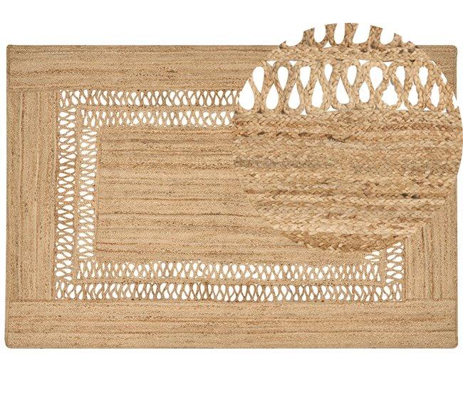 Conforama Alfombra de yute beige 200 x 300 YENIKOY