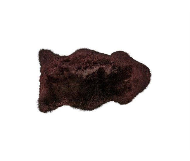 Conforama Alfombra PEAU 60x90cm chocolate