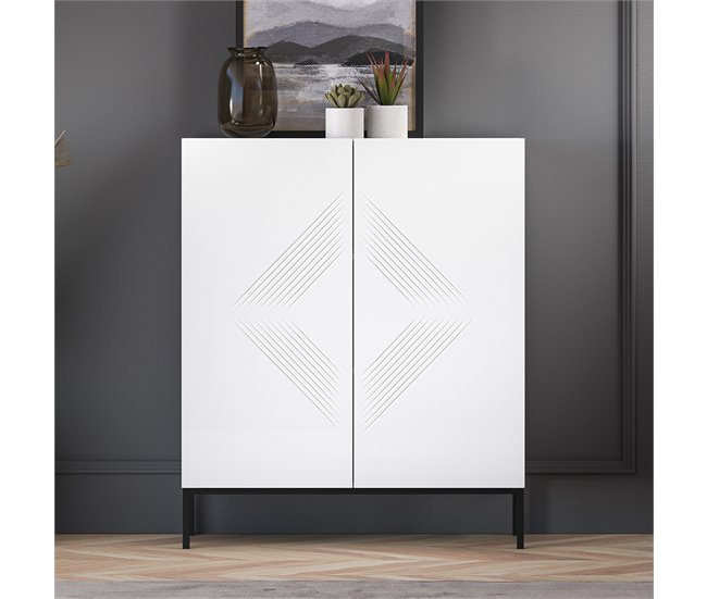 Conforama Aparador 2 Puertas Aura Blanco