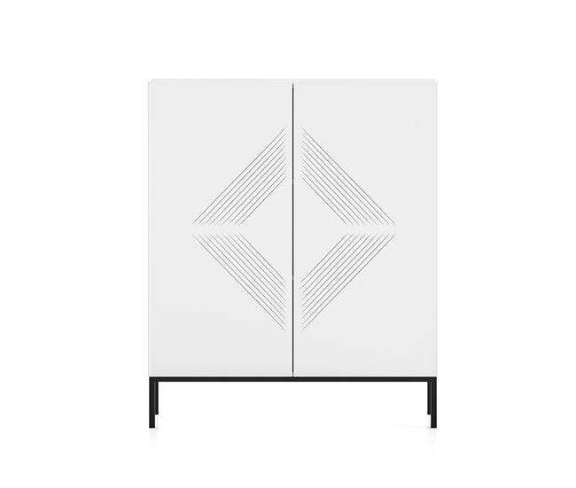 Conforama Aparador 2 Puertas Aura Blanco