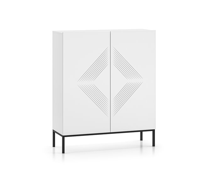 Conforama Aparador 2 puertas Aura Blanco