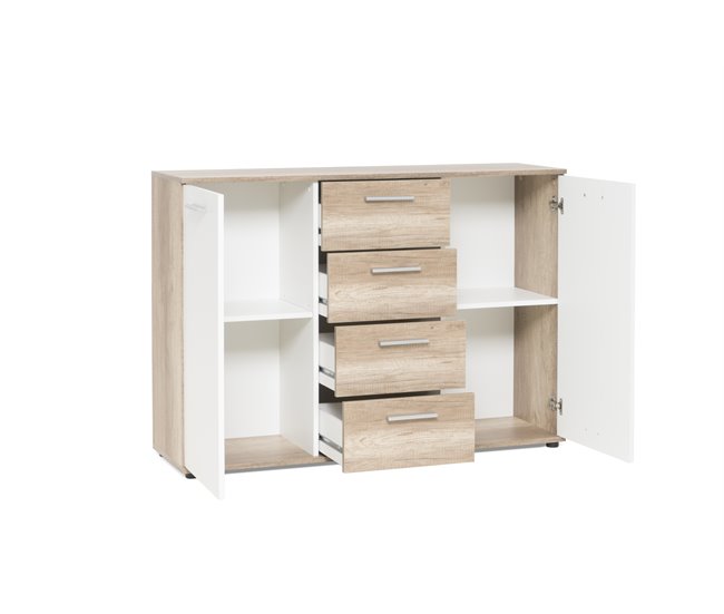 Conforama Aparador Con 2 Puertas Y 4 Cajones IBIZA