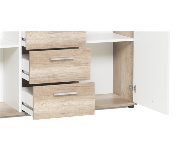 Conforama Aparador Con 2 Puertas Y 4 Cajones IBIZA