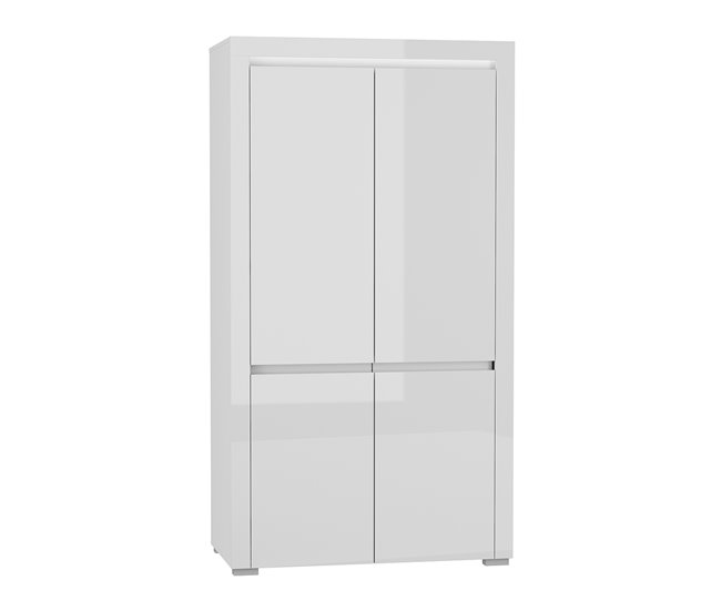 Conforama Armario 2 puertas con LED Kasla Blanco