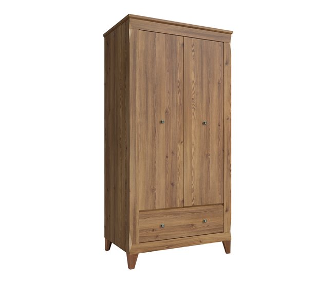 Conforama Armario 2 puertas y 1 cajón Raya Madera