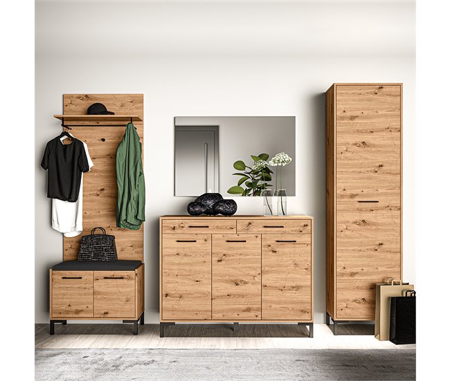 Conforama Armario De Entrada 1 Puerta Liora Madera